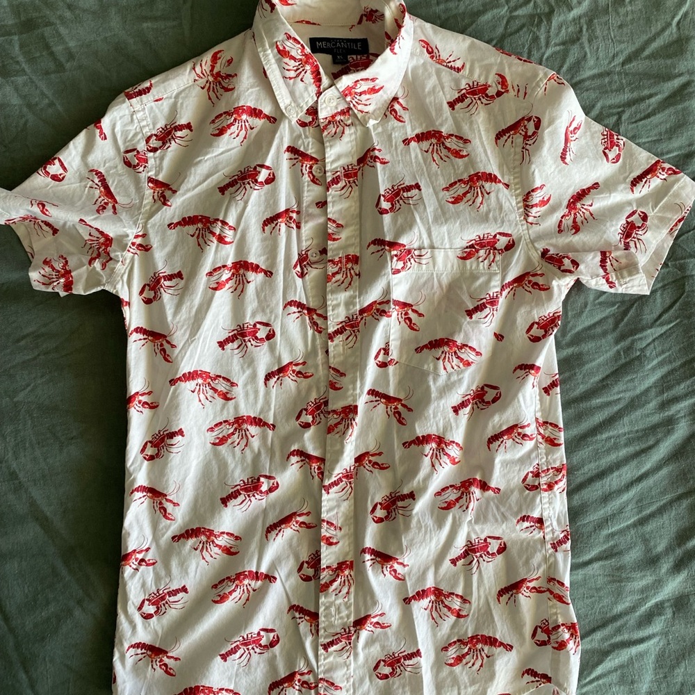 Mens J.Crew Flex short sleeve button up